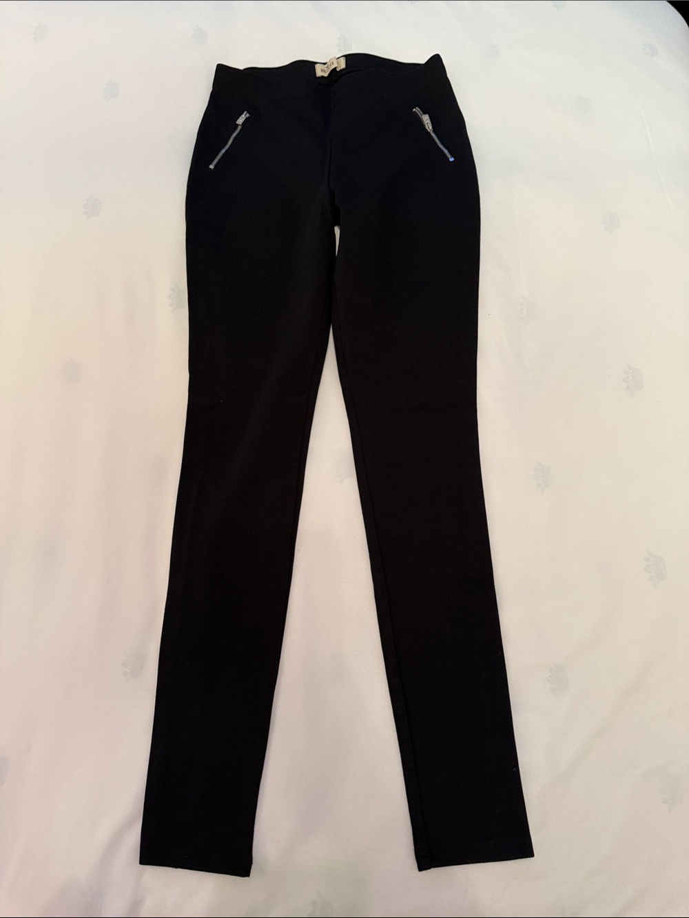 Hollister Black Slim Zip-Leggings